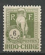 INDOCHINE TAXE N° 37 NEUF* TRACE DE CHARNIERE / MH - Timbres-taxe