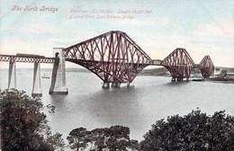 CPA Royaume Uni - Ecosse - Edinburgh - The Forth Bridge - Longest Clear Span Railway Bridge - Valentine's Series - Midlothian/ Edinburgh