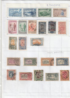 45 Timbres Anciens (grands Formats )    Sur 2 Feuillets...... à Voir....... - Collections (sans Albums)