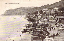 CPA Royaume Unis - Isle Of Wight - Shanklin - Beach - British Manufacture - Valentine's Series - Oblitérée Avril 1920 - Shanklin