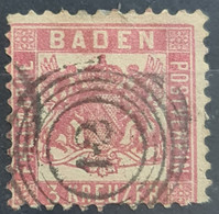 BADEN 1862 - Canceled - Mi 18 - 3kr - Usati