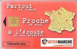 CARTE-PRIVEE-5U-GN-411-GemA-12/97-INTERMARCHE-V°DN Série B7C068001- Utilise- TBE- - 5 Eenheden