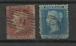 UK N°  10 Et 11  Dentelés   14   Oblitérés     AB  2ème Choix    Voir Scans          Soldé ! ! ! - Used Stamps