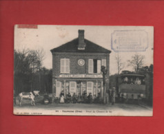 CPA -  Vaumoise   -(Oise) -  Hôtel Du Chemin De Fer ( Cachet : Georges Chef De Poste - Vauciennes (Oise) ) - Vaumoise