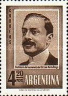 ARGENTINA - AÑO 1960 - Centenario Del Nacimiento Del Abogado Y Político Luis María Drago, 1.859 - 1.921 - Oblitérés