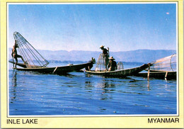 (3 M 25) Myanmar - Inle Lake  (with Fishing Boat & Fisherman) - Myanmar (Burma)