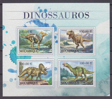 2016 Mozambique 8909-8912KL Dinosaurs 22,00 € - Vor- U. Frühgeschichte