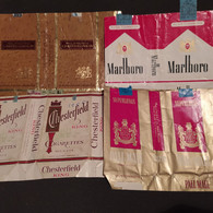 Lote 4 Marquillas De Cigarrillos Varios - Origen: USA - Contenitori Di Tabacco (vuoti)