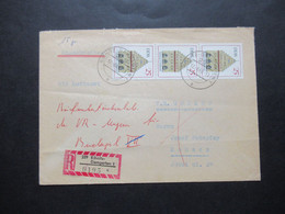 DDR 1968 Bedeutende Bauwerke Nr.1381 (3 ) MeF Einschreiben Mit Luftpost Ribnitz-Damgarten 1 Nach Mohacs Ungarn - Storia Postale