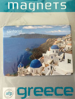 Santorini Thera Cyclades Aegean Sea View, Fridge Magnet Souvenir, Greece - Magnets