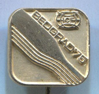 Rowing Kayak Canoe - ICF World Championship 1975. Belgrade Yugoslavia, Vintage Pin Badge Abzeichen - Aviron
