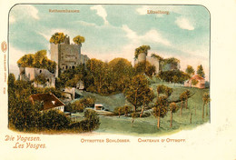 Ottrott * Gruss Souvenir * CPA Illustrateur Avec Paillettes * Die Vogesen , Les Vosges , Ottrotter Schlösser , Châteaux - Sonstige & Ohne Zuordnung