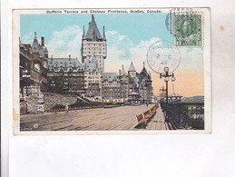 CPA   CHATEAU FRONTENAC,  DUFFERING  TERRACE , QUEBEC En 1926! - Québec - Château Frontenac