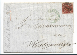 DK-028 / Dänemark - Dänische Post Glückstadt 1860. Ringstempel 110, N.Heiligenhafen. Dän, 45,00 Marke. Bahnpoststpl. - Brieven En Documenten