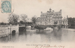 CPA   27    U 350    BEAUMESNIL  CHATEAU    ECRITE EN 1904 - Beaumesnil