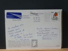 101/326  CP EIRE  POUR LA BELG.2001 - Storia Postale