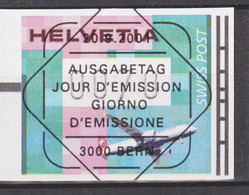 2001 Schweiz ATM Mi: CH 14°/ ZNr: CH 18° Stempel: ET / PJ.  Flugzeug - Automatenmarken