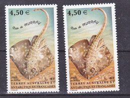 TAAF 413 Variétés De Couleur Raie Neuf ** MNH Sin Charmela - Sin Dentar, Pruebas De Impresión Y Variedades