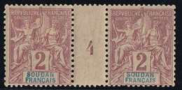 Soudan N°4 - Paire Millésimée - Neuf **/* Sans/avec Charnière - TB - Unused Stamps