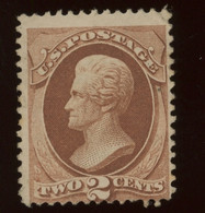 2c Jackson   Sc.135. Cv=360--$* As NO GUM  And No Grill - Unused Stamps