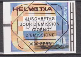 2001 Schweiz  ATM Posttransportmittel Mi: CH 12°/ ZNr: CH 16° Stempel: ET/ PJ.  Lastwagen - Automatic Stamps