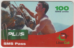 LEBANON - Plus SMS Pass - Freeclimbing, Libancell Recharge Card 100 Units, Exp.date 19/02/05, Used - Líbano