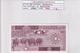 SOMALIA 5 SHILIN 1983 P31 - Somalie