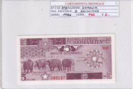 SOMALIA 5 SHILIN 1986 P31B - Somalie