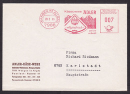 Germany: Cover, 1963, Meter Cancel, Adler Cheese Factory, Wangen Im Allgau, Dairy, Milk, Food, Slogan (traces Of Use) - Covers & Documents