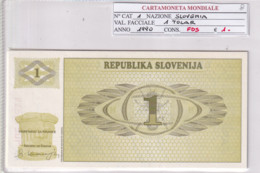 SLOVENIA 1 TOLAR 1990 P1 - Slovénie