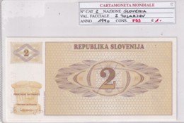 SLOVENIA 2 TOLARJEV 1990 P2 - Slovenia