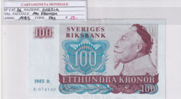 SVEZIA 100 KRONOR 1985 P54 - Svezia