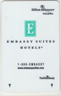 USA Hotel Keycard - Embassy Suites Hotels - 1-800-EMBASSY,used - Cartas De Hotels