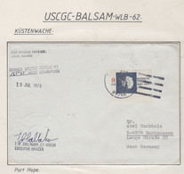 Arctic USA USCGC Balsam  Cover Signature Ca Port Hope AUG 1973 (ZB175B) - Expéditions Arctiques