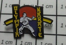 510a Pin's Pins / Beau Et Rare / SPORTS CLUB KARATE OLYMPIA - Judo