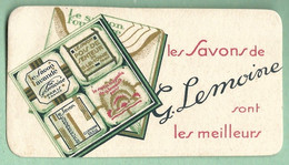 Carte Parfumée Les SAVONS De G. LEMOINE - Anciennes (jusque 1960)