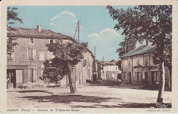 ALBAN (81) - Avenue De Trébas-les-Bains (colorisée) - Bon état - Alban