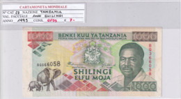 TANZANIA 1000 SHILINGI 1993 P27 - Tanzanie