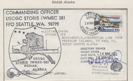 Arctic USA USCGC Storis  Cover 2 Signatures Cover  Ca Kodiak 18 SEP 1983 (ZB177A) - Arctic Expeditions