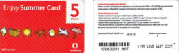 Recharge GSM - Italie - Vodafone - Enjoy Summer Card!, Exp. 01.01.2015 - Otros & Sin Clasificación