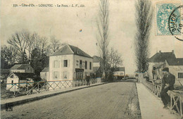 Longvic * Route Et Vue Sur Le Pont * Café Du Pont Débit De Tabac Tabacs - Andere & Zonder Classificatie