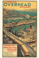 Postcard Liverpool Overhead Railway & Docks [ Reproduction By Mayfair ] My Ref B26021 - Ouvrages D'Art