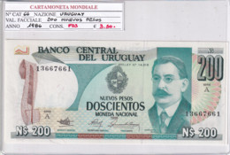 URUGUAY 200 PESOS 1986 P66 - Uruguay