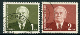 DDR / E. GERMANY 1953 Pieck Definitive 1, 2 DM Used..  Michel  342-43 - Usados