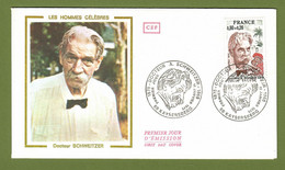 Frankreich / France  1975   Mi.Nr. 1901 , Docteur Albert Schweitzer - FDC Kaysersberg 11 Janvier 1975 - Albert Schweitzer