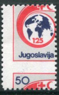 YUGOSLAVIA 1988 Rec Cross Tax 50 D. Perforation Error MNH / **.  Michel  ZZM 154 - Imperforates, Proofs & Errors