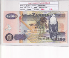 ZAMBIA 100 KWACHA 2005 P38E - Zambie