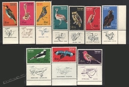 Israel 1963  Yv. Av 28-37, Airmail, Fauna, Birds – Tab - MNH - Posta Aerea