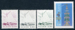 ALAND ISLANDS 1985-86 Definitive (4) MNH / **.  Michel 8-10, 14 - Aland