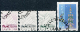 ALAND ISLANDS 1985-86 Definitive (4) Used.  Michel 8-10, 14 - Ålandinseln